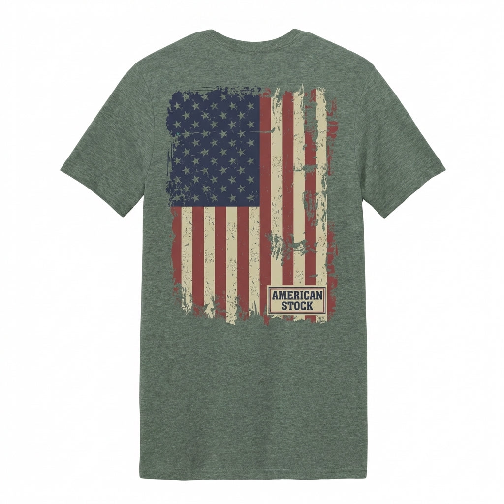 American Flag T-Shirt — detail view