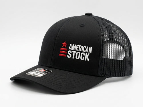 American Stock Snapback Trucker Cap front view